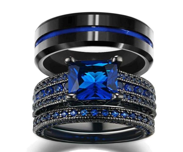 couple jewelry men039s 8mm width blue line stripe tungsten carbide ring women039s 14kt black gold filled natural sapphire 2988033, Silver
couple jewelry men039s 8mm width blue line stripe tungsten carbide ring women039s 14kt black gold filled natural sapphire 2988033, Silver