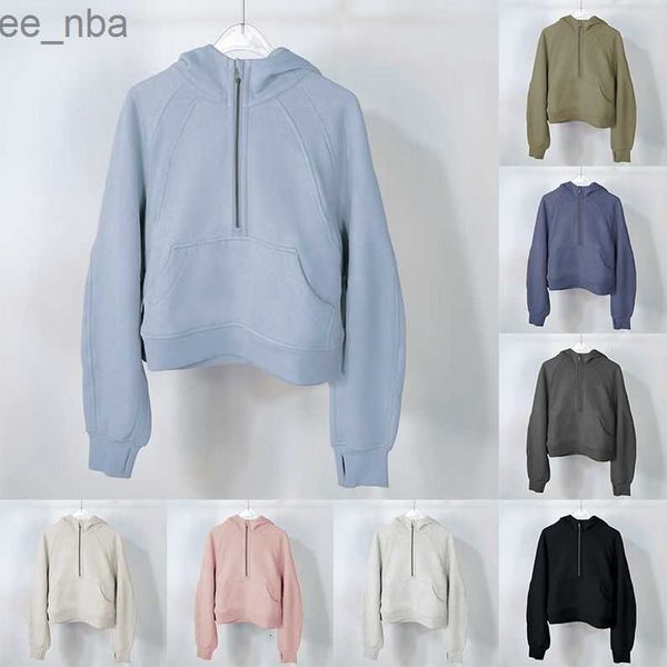 autumn and winter yoga hoodie scuba womens plus velvet thickening jackets hoodys sports half zipper terry designer sweater cing loose short, Black
autumn and winter yoga hoodie scuba womens plus velvet thickening jackets hoodys sports half zipper terry designer sweater cing loose short, Black