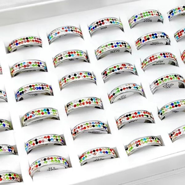 bulk 10/20/30/50pcs colorful zircon trendy classic elegant smooth ring women engagement wed charm finger jewelry party gift wholesale, Slivery;golden
bulk 10/20/30/50pcs colorful zircon trendy classic elegant smooth ring women engagement wed charm finger jewelry party gift wholesale, Slivery;golden