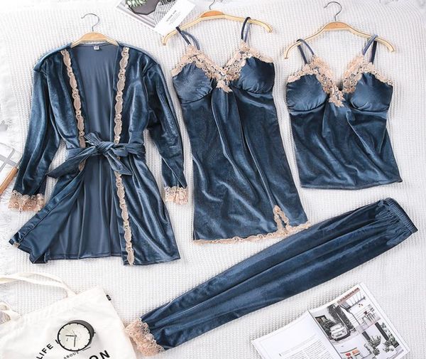 winter women velvet sleepwear comfortable loose lounge robe set lace warm 3pcs pajamas sleep suit kaftan nightgown home clothing4909066, Black;red
winter women velvet sleepwear comfortable loose lounge robe set lace warm 3pcs pajamas sleep suit kaftan nightgown home clothing4909066, Black;red