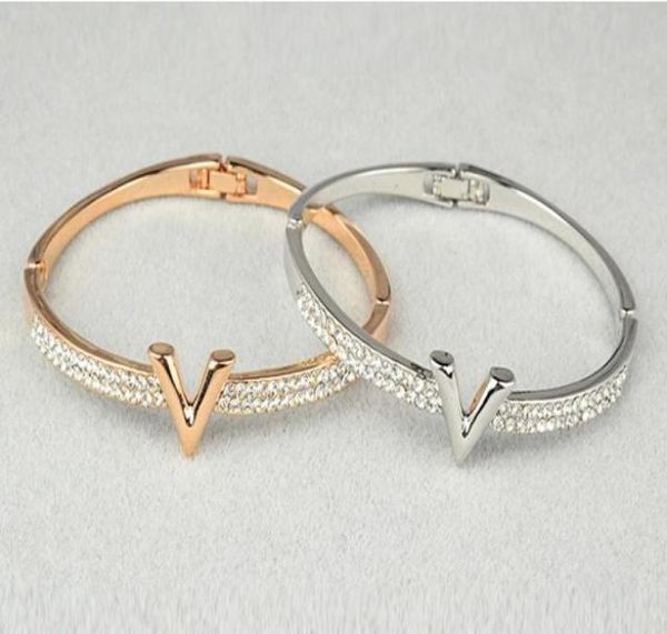 vshaped bracelet new diamond female bracelet01234567956436304403831, Black