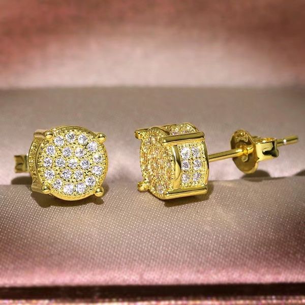 hip hop stud earring vintage jewelry 925 sterling silver yellow gold fill pave white sapphire cz diamond sparkling women men earrings for lo
hip hop stud earring vintage jewelry 925 sterling silver yellow gold fill pave white sapphire cz diamond sparkling women men earrings for lo