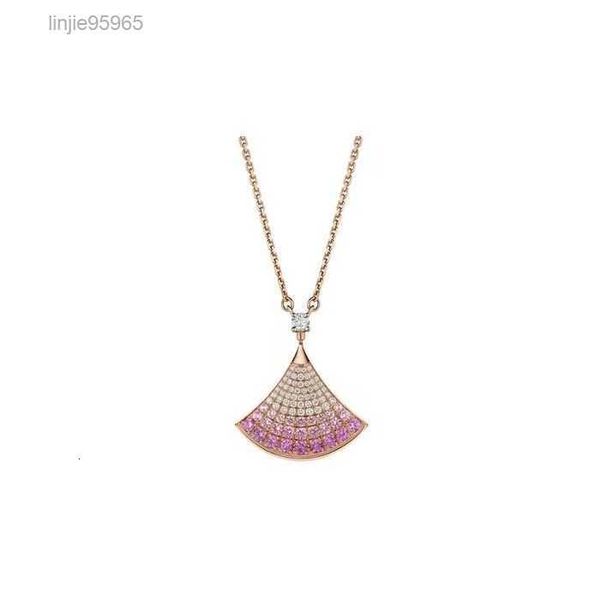18k rose gold new full gradient skirt necklace fashion women's temperament versatile fan clavicle chain designer, Silver
18k rose gold new full gradient skirt necklace fashion women's temperament versatile fan clavicle chain designer, Silver