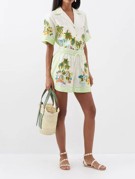 alemais brand women's pants & capris shorts designer floral trousers silk linen wonderland floral pant resort rtw 2024 post card the co, Black;white 
alemais brand women's pants & capris shorts designer floral trousers silk linen wonderland floral pant resort rtw 2024 post card the co, Black;white