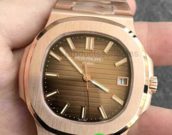 luxury classic iced out wrist watches 40mm 5711 3k factory sports series rose gold men's noble polish bezel gift phili, Slivery;brown
luxury classic iced out wrist watches 40mm 5711 3k factory sports series rose gold men's noble polish bezel gift phili, Slivery;brown
