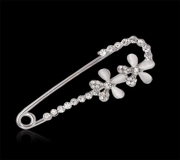 white safety pin brooch jewelry double flower opal rhinestone collar brooches for women scarves corsage shawls8154243, Gray
white safety pin brooch jewelry double flower opal rhinestone collar brooches for women scarves corsage shawls8154243, Gray