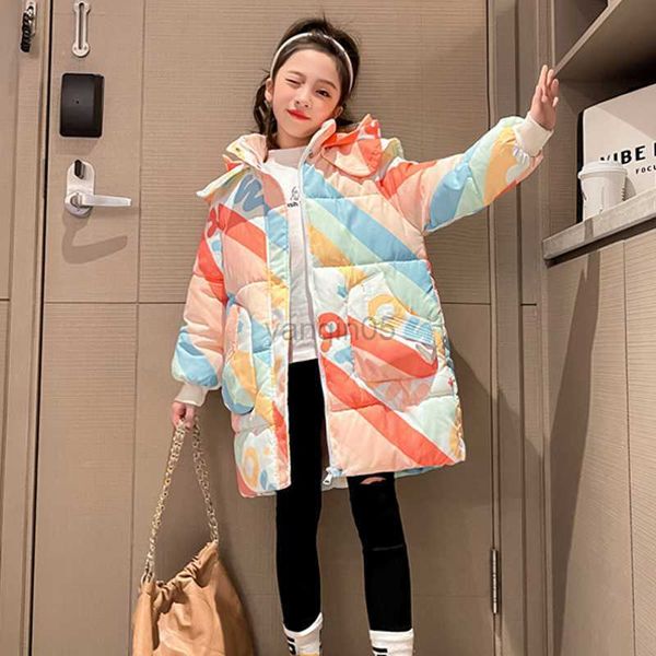 down coat 8 10 years girl winter sweet jackets print cotton-padded thicken warm long coat hkd230725, Blue;gray
down coat 8 10 years girl winter sweet jackets print cotton-padded thicken warm long coat hkd230725, Blue;gray