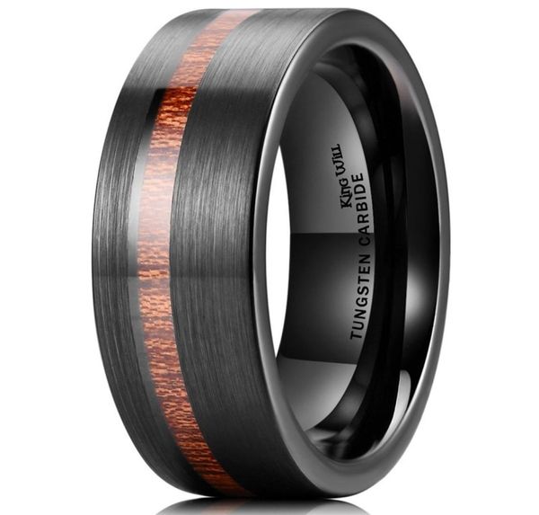 new fashion 8mm wood inlay black tungsten carbide wedding band engagement ring size 6 131285832, Silver
new fashion 8mm wood inlay black tungsten carbide wedding band engagement ring size 6 131285832, Silver