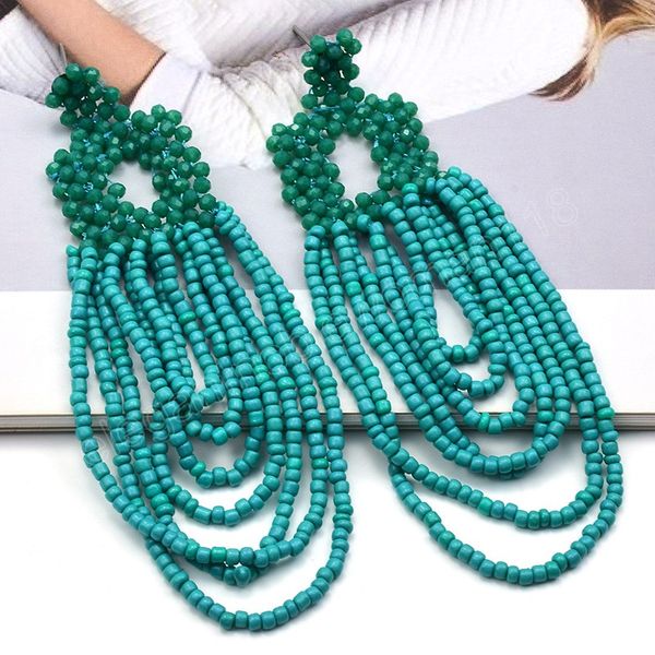 new design handmade bohemian beaded earrings long tassel earrings for women statement dangle earrings ethnic jewelry, Silver
new design handmade bohemian beaded earrings long tassel earrings for women statement dangle earrings ethnic jewelry, Silver