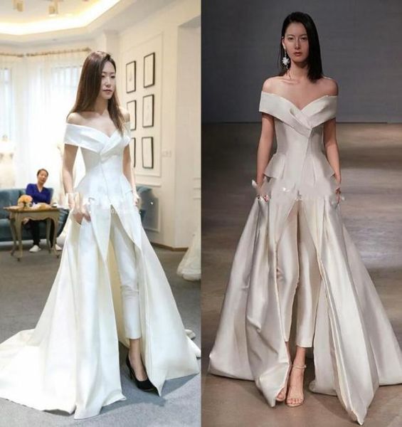 women jumpsuit with long white evening dresses off shoulder sweep train elegant prom dress party zuhair murad dress vestidos5942447, Black;red
women jumpsuit with long white evening dresses off shoulder sweep train elegant prom dress party zuhair murad dress vestidos5942447, Black;red