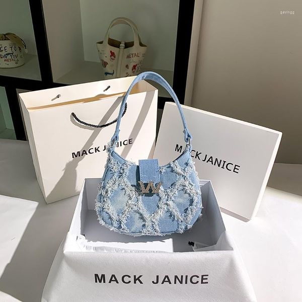 trendy women's handbag denim fashion designer tassel underarm bag female shoulder messenger chain lady purse armpit
trendy women's handbag denim fashion designer tassel underarm bag female shoulder messenger chain lady purse armpit