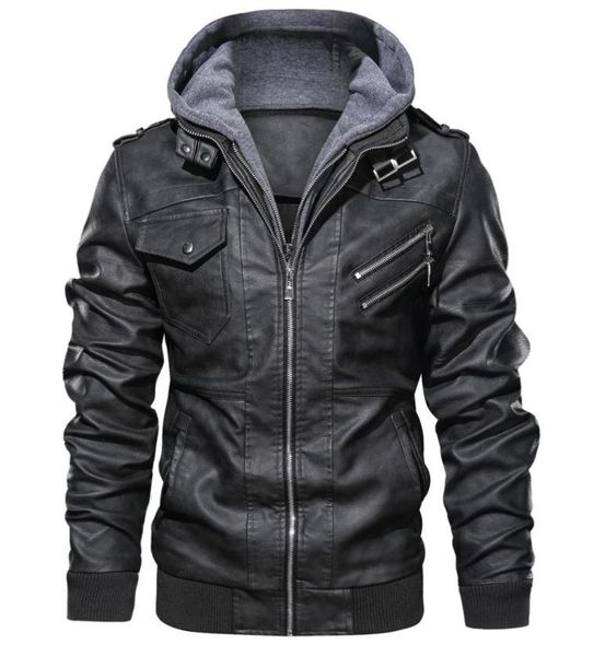 fashion men039s autumn winter hoodies hat detachable pure color imitation leather coat biker bomber jacket men jackets male win5922430, Black;brown
fashion men039s autumn winter hoodies hat detachable pure color imitation leather coat biker bomber jacket men jackets male win5922430, Black;brown