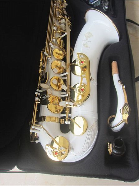 tenor saxophone high-quality sts-802 b flat musical instrument white saxopfone professional-grade tenor sax with case 
tenor saxophone high-quality sts-802 b flat musical instrument white saxopfone professional-grade tenor sax with case