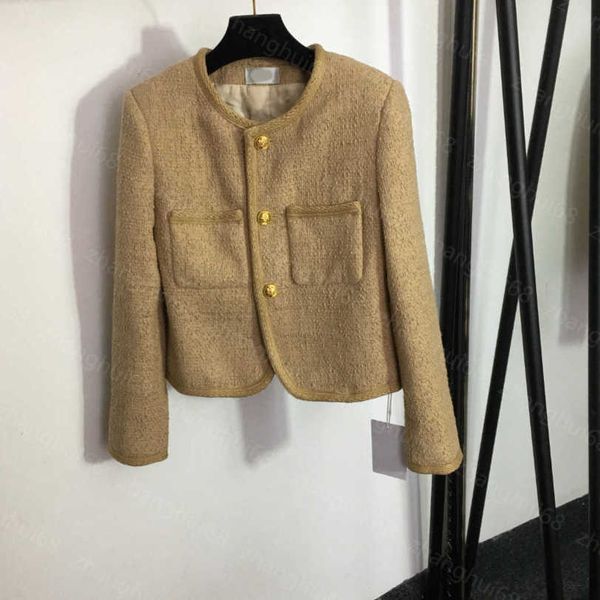 23ss womens jacket womens designer clothing braided border double pocket round neck long sleeve tweed jacket with upscale logo jacquard lini, Black;brown
23ss womens jacket womens designer clothing braided border double pocket round neck long sleeve tweed jacket with upscale logo jacquard lini, Black;brown