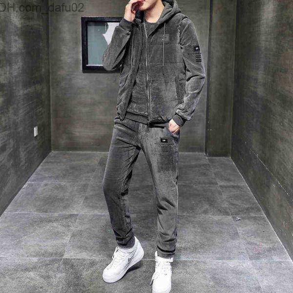 men's tracksuits new men's golden velvet sweater male plus velvet thick sports suit men autumn and winter suit casual plus size th, Gray
men's tracksuits new men's golden velvet sweater male plus velvet thick sports suit men autumn and winter suit casual plus size th, Gray