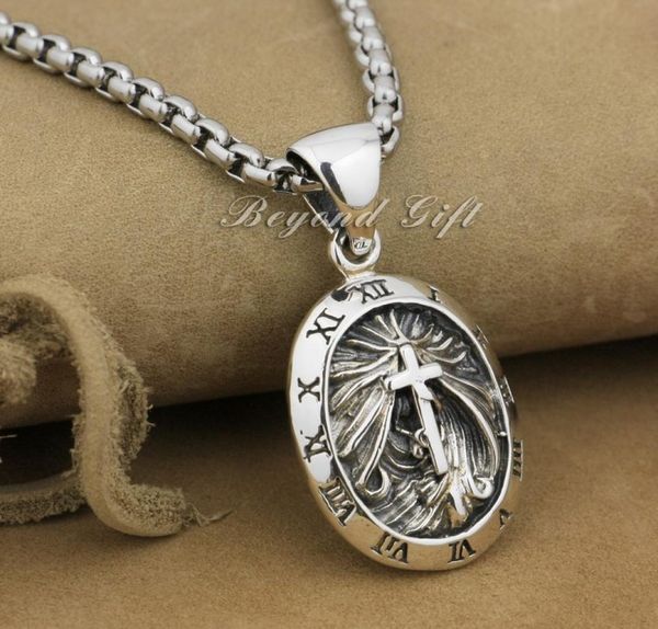 rome clock round 925 sterling silver pendant cross punk jewelry 9r007necklace 24inch4707691
rome clock round 925 sterling silver pendant cross punk jewelry 9r007necklace 24inch4707691