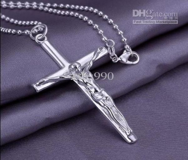 fashion jewelry 925 silver plated cross of jesus pendant necklace 10pcslot6630589
fashion jewelry 925 silver plated cross of jesus pendant necklace 10pcslot6630589