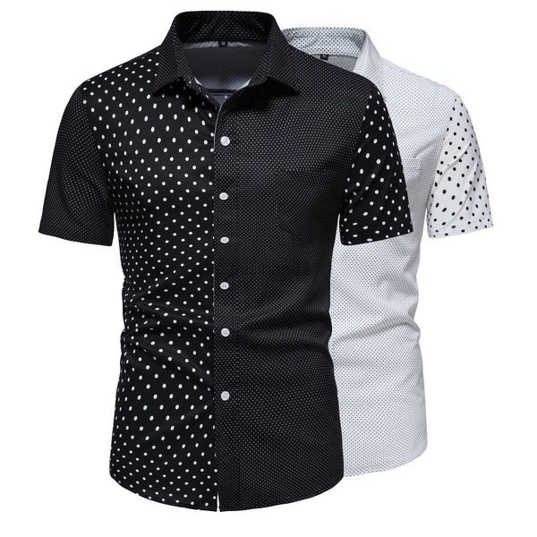 men's casual shirts 2022 summer new fashion men's printed short sleeve shirts slim fit business casual shirts everyday office shir, White;black
men's casual shirts 2022 summer new fashion men's printed short sleeve shirts slim fit business casual shirts everyday office shir, White;black