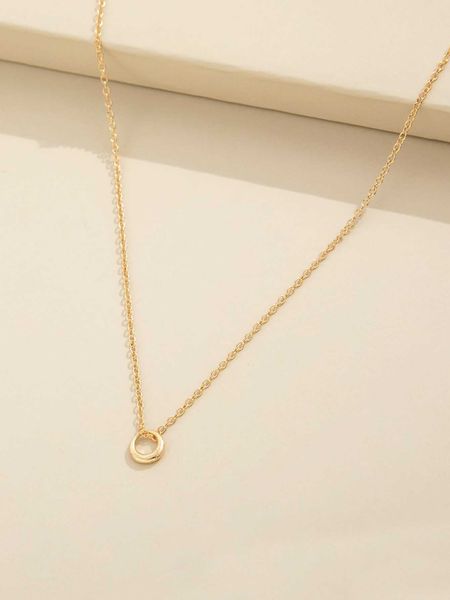 women's accessories minimalist circle pendant necklace, Silver
women's accessories minimalist circle pendant necklace, Silver