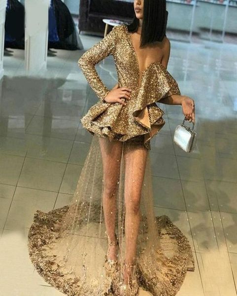 party dresses gold one shoulder sequined evening dress 2021 long sleeve ruffles appliques lace illusion formal dressess7882013, White;black
party dresses gold one shoulder sequined evening dress 2021 long sleeve ruffles appliques lace illusion formal dressess7882013, White;black
