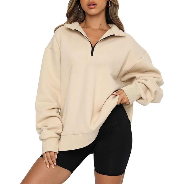 womens hoodies sweatshirts oversized quarter 14 zip lapel collar long sleeve drop shoulder solid pullover jumper 230725, Black
womens hoodies sweatshirts oversized quarter 14 zip lapel collar long sleeve drop shoulder solid pullover jumper 230725, Black