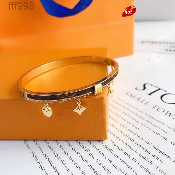 stainless jewelry 18k new fashion letter style faux leather bracelets gold plated women steel wristband cuff bangle designer jewelry mjio, Black