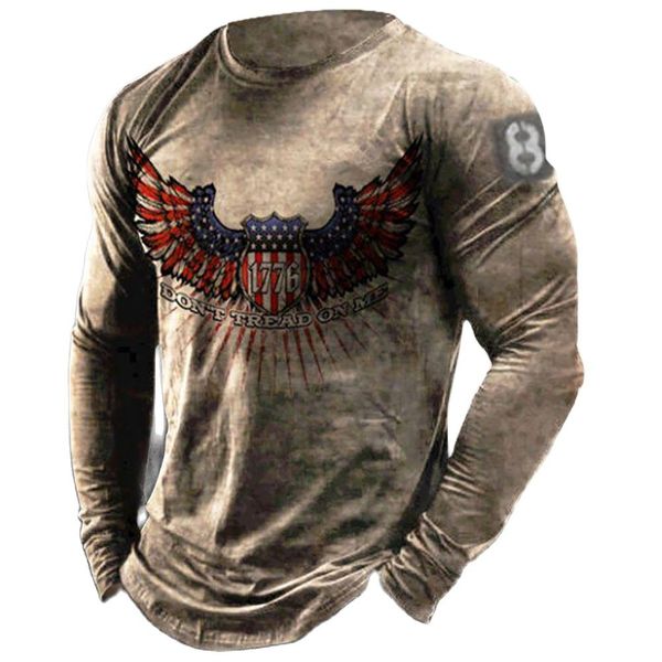 men's casual shirts retro 3d digital tshirt long sleeve printed loose american flag shirt europe and america 5xl 230724, White;black
men's casual shirts retro 3d digital tshirt long sleeve printed loose american flag shirt europe and america 5xl 230724, White;black