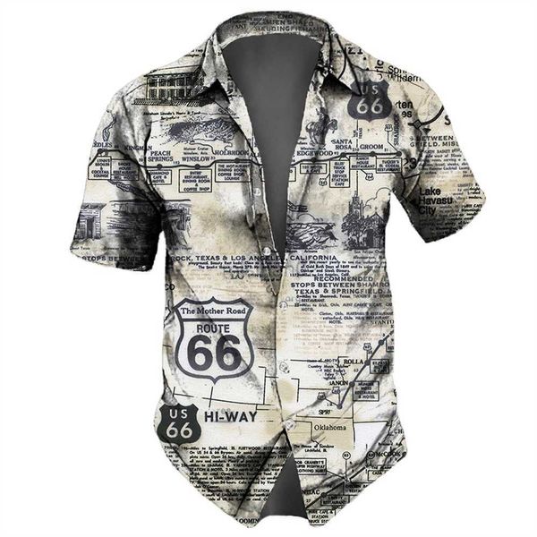 men's casual shirts vintage men's shirts route 66 print short sleeve summer clothing american landmarks pattern shirt oversized t, White;black
men's casual shirts vintage men's shirts route 66 print short sleeve summer clothing american landmarks pattern shirt oversized t, White;black