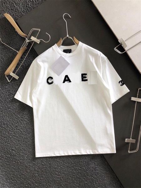 embroidered summer men's and women's fashion pure cotton round neck short sleeve couple half sleeve casual loose version of the tr, White
embroidered summer men's and women's fashion pure cotton round neck short sleeve couple half sleeve casual loose version of the tr, White