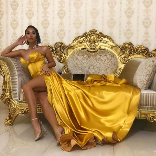 side split mermaid satin prom dresses 2023 sweetheart court train robe de soiree de mariage dubai african vestidos de festa, Black
side split mermaid satin prom dresses 2023 sweetheart court train robe de soiree de mariage dubai african vestidos de festa, Black