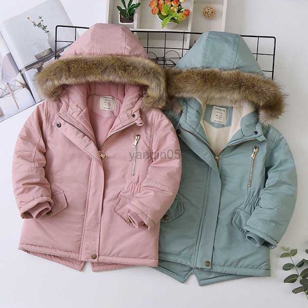 down coat baby girl denim jacket plus fur warm toddler children winter cotton padded clothes thickened cotton padded coat jyf hkd230725, Blue;gray
down coat baby girl denim jacket plus fur warm toddler children winter cotton padded clothes thickened cotton padded coat jyf hkd230725, Blue;gray
