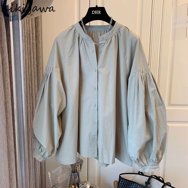 women's blouses shirts vintage blouse women vneck puff sleeve folds loose temperament ladies korean elegant blusas mujer de moda 2023, White
women's blouses shirts vintage blouse women vneck puff sleeve folds loose temperament ladies korean elegant blusas mujer de moda 2023, White