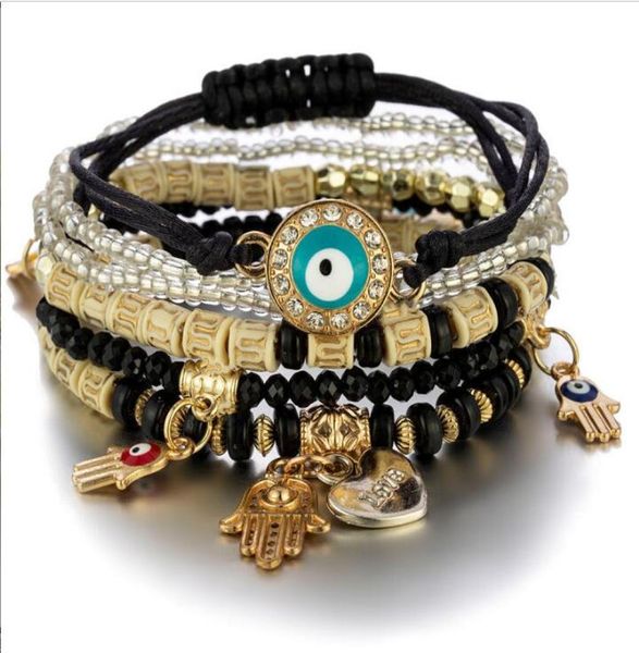 evil eye charms bracelets fashion design fatima hamsa hand bracelet bangles for women multilayer braided handmade men beads party 5744831, Golden;silver
evil eye charms bracelets fashion design fatima hamsa hand bracelet bangles for women multilayer braided handmade men beads party 5744831, Golden;silver