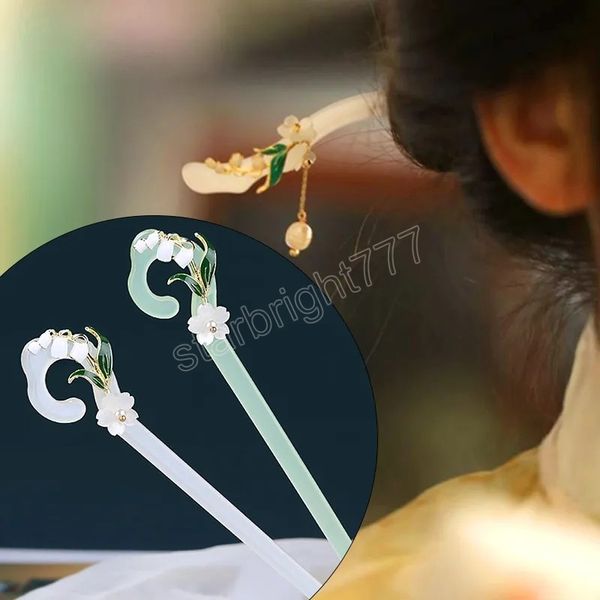 chinese style orchid flower hair stick women acetate resin hair fork chopsticks hairpins headwear jewelry accessories, Slivery;white
chinese style orchid flower hair stick women acetate resin hair fork chopsticks hairpins headwear jewelry accessories, Slivery;white