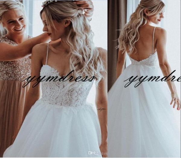 beaded pearls tulle a line boho wedding dresses sweep train spaghetti straps beach bridal gowns 2019 appliques wedding gowns for b9469891, White
beaded pearls tulle a line boho wedding dresses sweep train spaghetti straps beach bridal gowns 2019 appliques wedding gowns for b9469891, White