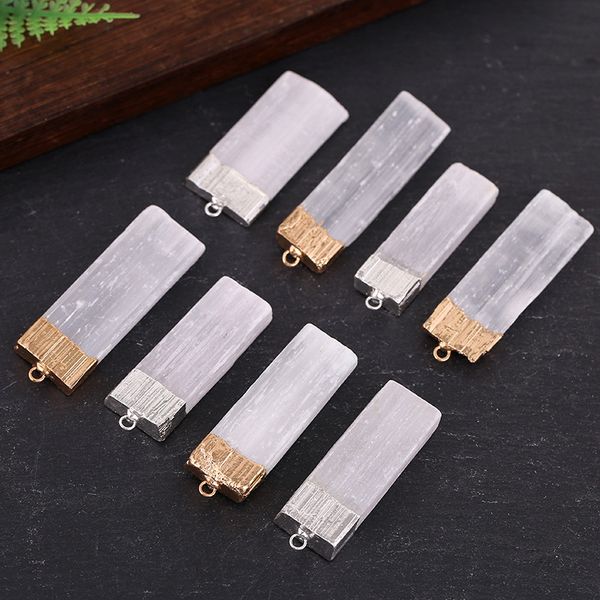 natural gypsum pendant crystal raw stone irregular square rectangle strip charms necklace jewelry making acc, Bronze;silver
natural gypsum pendant crystal raw stone irregular square rectangle strip charms necklace jewelry making acc, Bronze;silver
