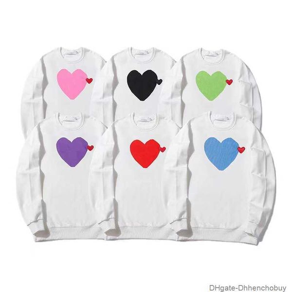 play designer men's hoodies fashion hearts badge hoodie trend cotton sweatshirts women's clothing labels ommk, Black
play designer men's hoodies fashion hearts badge hoodie trend cotton sweatshirts women's clothing labels ommk, Black