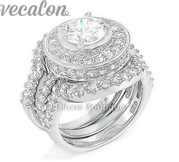 vecalon fashion ring simulated diamond cz 3in1 engagement band wedding ring set for women 10kt white gold filled finger ring7613123, Slivery;golden
vecalon fashion ring simulated diamond cz 3in1 engagement band wedding ring set for women 10kt white gold filled finger ring7613123, Slivery;golden