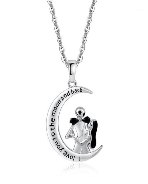 pendant necklaces harong nightmare before christmas skull for women moon shape couple necklace fashion love words jewelry gift274v1627838, Silver
pendant necklaces harong nightmare before christmas skull for women moon shape couple necklace fashion love words jewelry gift274v1627838, Silver