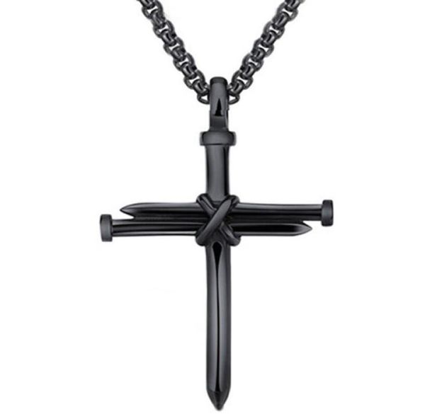 men039s jewelry stainless steel nail and rope cross pendant necklace2606788, Silver
men039s jewelry stainless steel nail and rope cross pendant necklace2606788, Silver