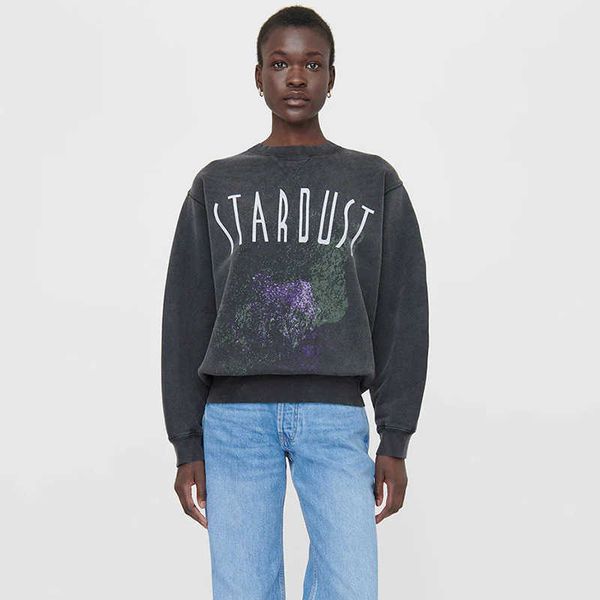 anines bing classic fashion pure cotton sweatshirt sand dot letter white ink digital print color wash water stir fried snowflake women', Black
anines bing classic fashion pure cotton sweatshirt sand dot letter white ink digital print color wash water stir fried snowflake women', Black