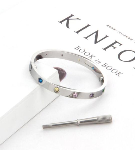 316l titanium steel couple jewelry colorful stone carter love bangle for women men screwdriver love screw bracelets femme pulseira5284617, Black
316l titanium steel couple jewelry colorful stone carter love bangle for women men screwdriver love screw bracelets femme pulseira5284617, Black
