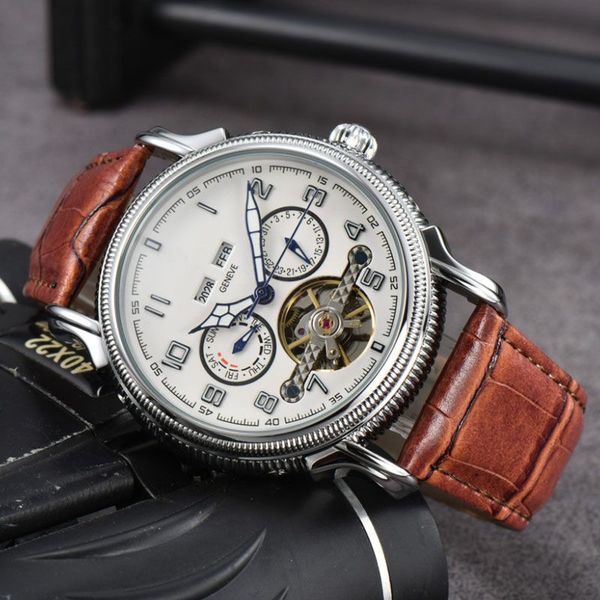 2023 aaa luxury leather mechanical men's stainless steel automatic watch sports mens self-wind watches tourbillon male wristwatches, Slivery;golden
2023 aaa luxury leather mechanical men's stainless steel automatic watch sports mens self-wind watches tourbillon male wristwatches, Slivery;golden