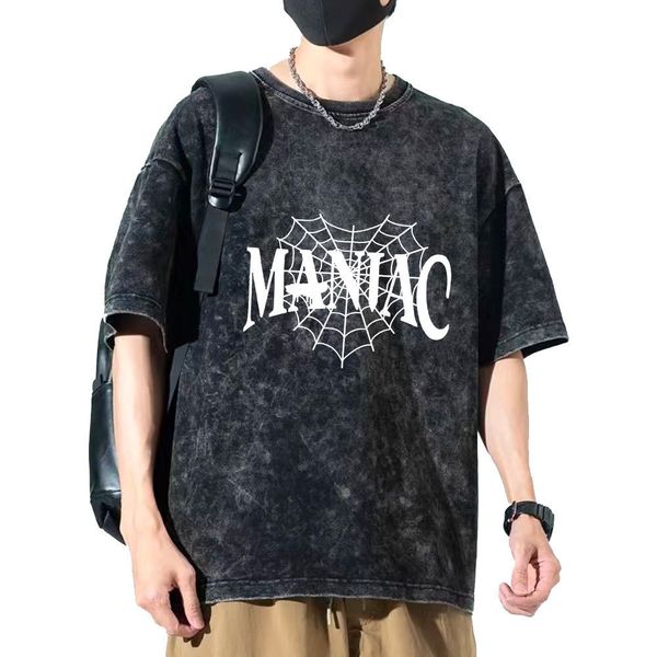women's t-shirt stray kids manic concert distressed t-shirt summer spider web printed short sleeve tees idos clothes kpop fashion haraj, White
women's t-shirt stray kids manic concert distressed t-shirt summer spider web printed short sleeve tees idos clothes kpop fashion haraj, White