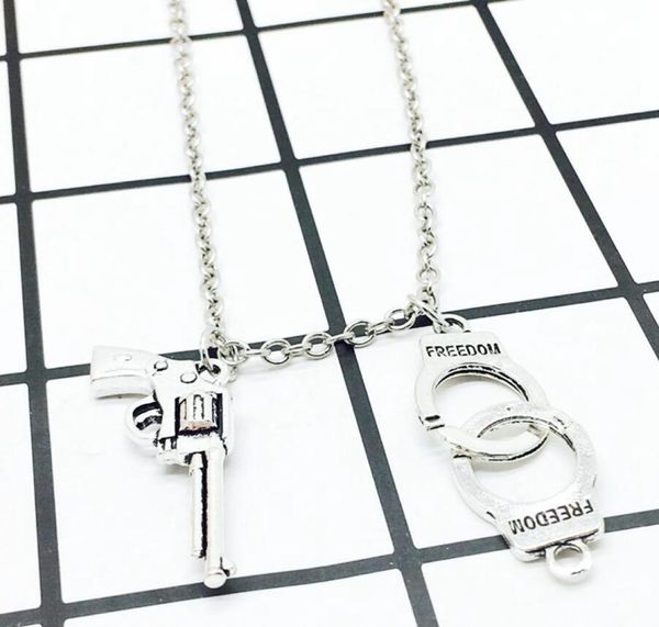 hip hop handcuffs gun pistol choker pendant neck necklace collier jewelry charm collares bijoux men women punk jewelry vintage2390421, Silver
hip hop handcuffs gun pistol choker pendant neck necklace collier jewelry charm collares bijoux men women punk jewelry vintage2390421, Silver