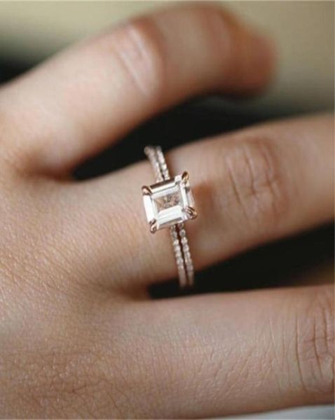 18k rose gold rings set slim princess morganite proposal gift clear diamond jewelry birthday party engagement wedding band ring8204884353, Silver
18k rose gold rings set slim princess morganite proposal gift clear diamond jewelry birthday party engagement wedding band ring8204884353, Silver