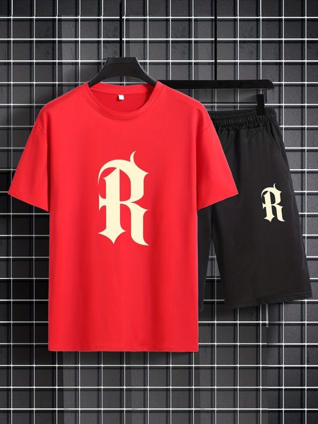 men's tracksuits casual trendy letter r print comfortable crew neck short sleeve tshirt shorts sets summer oversized loose clothing plu, Gray
men's tracksuits casual trendy letter r print comfortable crew neck short sleeve tshirt shorts sets summer oversized loose clothing plu, Gray