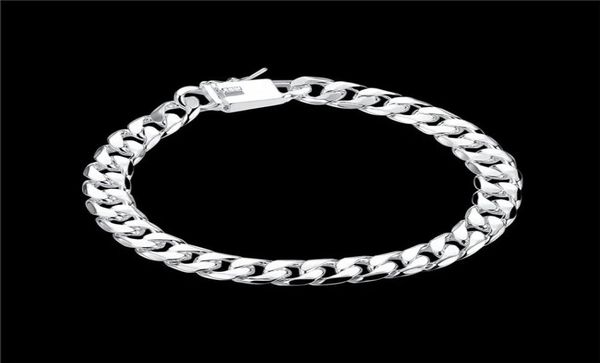 ship 8mm square buckle side brace 925 silver bracelet jspb227beast gift men and women sterling silver plated chain link bra7766038, Black
ship 8mm square buckle side brace 925 silver bracelet jspb227beast gift men and women sterling silver plated chain link bra7766038, Black
