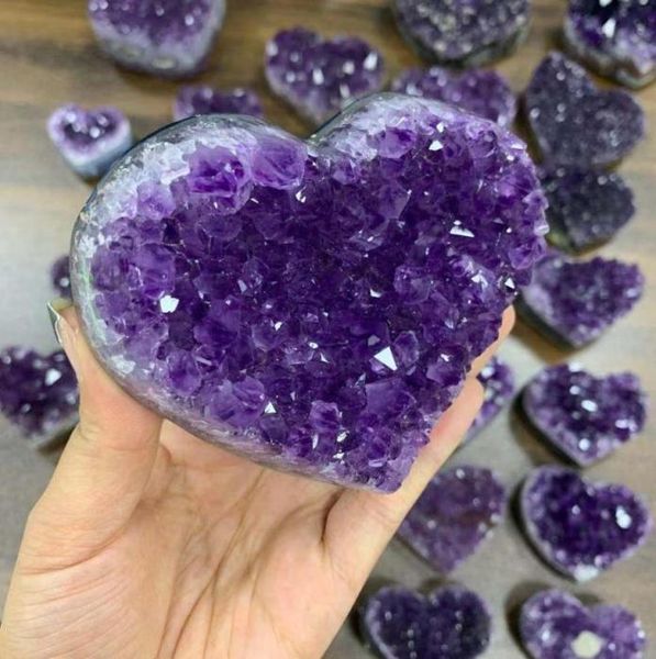 natural crystal amethyst quartz geode heart stone purple gemstone cluster crystal crafts for treasure gifts6665859, Black
natural crystal amethyst quartz geode heart stone purple gemstone cluster crystal crafts for treasure gifts6665859, Black