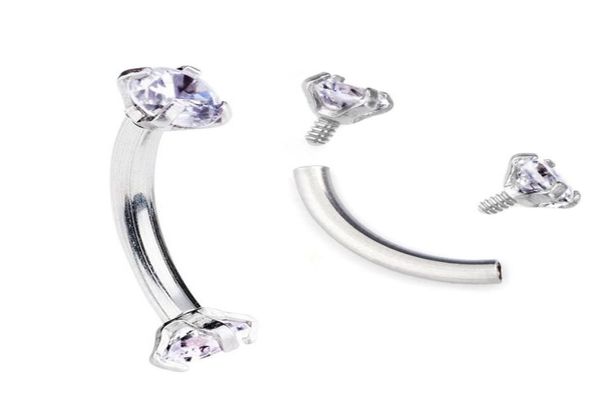tragus earring internally thread cubic zircon stainless steel curved barbell piercing eyebrow ring body jewelry5727197, Silver
tragus earring internally thread cubic zircon stainless steel curved barbell piercing eyebrow ring body jewelry5727197, Silver